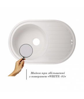 Кухонна мийка Lidz 780x500/200 WHI-01 (LIDZWHI10780500200)