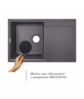 Кухонная мойка Lidz 790x495/230 BLA-03 (LIDZBLA03790495230)