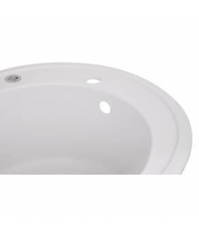 Круглая кухонная мойка Lidz D510/200 WHI-01 (LIDZWHI01D510200)