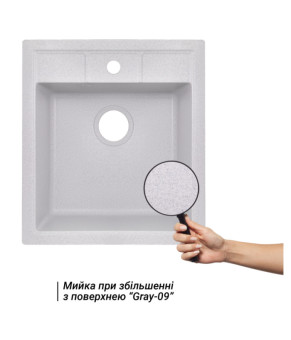 Кухонная мойка Lidz 460х515/200 GRA-09 (LIDZGRA09460515200)
