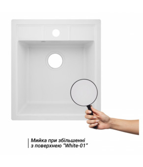 Кухонная мойка Lidz 460х515/200 WHI-01 (LIDZWHI01460515200)