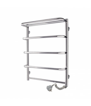 Полотенцесушитель электрический Lidz Standard shelf (CRM) P5 500x700 RE с полкой