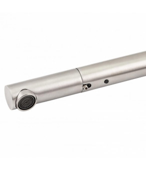 Смеситель для кухни Lidz Aria 015FL1 с выдвижным изливом (LDARI015FL1NKS34944) Nickel