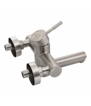 Смеситель для ванны Lidz Aria 006 с поворотным изливом (с душевым гарнитуром) (k35) LDARI006NKS34940 Nickel