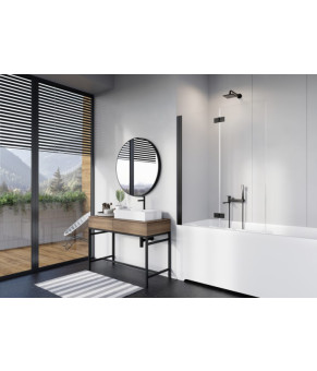 Шторка для ванны Radaway Nes 8 Black PND I 130 10060130-54-01