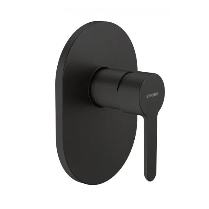 Змішувач для душу Genebre Oslo Black, що вбудовується (65115194166)