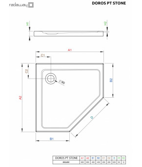Поддон Radaway Doros PT SDRPT9090-01-04S