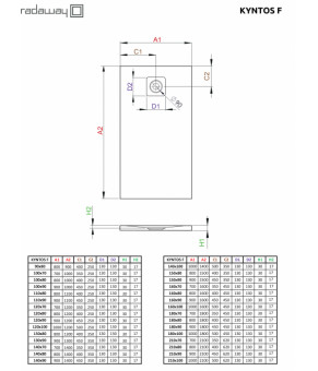 Поддон Radaway Kyntos F HKF18080-54