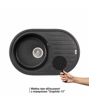 Кухонная мойка Lidz 780x500/200 GRF-13 (LIDZGRF13780500200)
