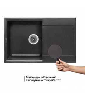 Кухонная мойка Lidz 790x495/230 GRF-13 (LIDZGRF13790495230)