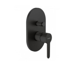 купити недорого Смеситель для ванны и душа Genebre Oslo Black, встраиваемый с переключателем (65116194166)