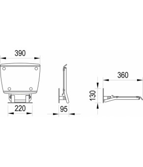 Сиденье для душа Ravak OVO B II ОПАЛ B8F0000052