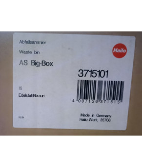 Встраиваемое ведро для мусора 15л Big-Box Hailo 3715101