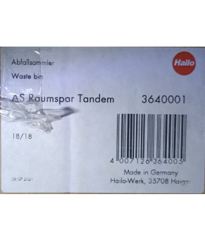 Мусорное ведро Hailo AS Raumspar Tandem 3640001