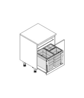 Встраиваемая система 54л Triple XL 600 Hailo, 3631691