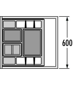 Встраиваемая система 34л HAILO AS Separato K 600 18/8/8/D, 3620611
