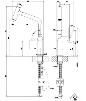 Смеситель Gessi Stelo 60313031