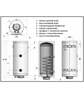 Водонагреватель Eldom Thermo 100 2.0 kW 72270GNT