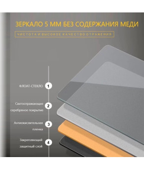 Зеркало Dusel LED DE-M3021 65х80 с часами 630212