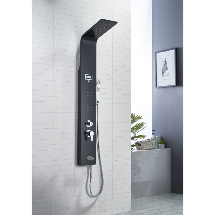 Душевая панель Dusel DU8815B-00 Black Matt
