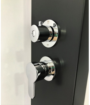 Душевая панель Dusel DU8815B-00 Black Matt