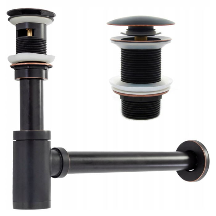 Сифон Rea Click-Klak Old Black REA-A8536