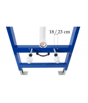 Комплект инсталляции Rea 6w1 Slim 9cm WC H Черный REA-E3650