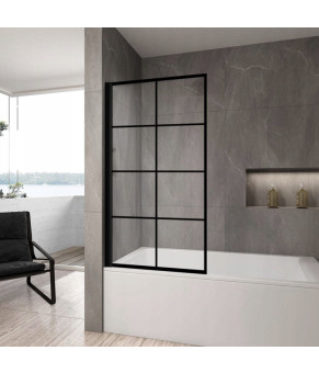 Шторка для ванной Rea Lagos-1 Czarny 80X140 REA-K4570