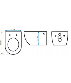 Унитаз Rea Carlo Mini Rimless Basic REA-C6200