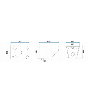 Унітаз Rea Ivo Rimless REA-C9201
