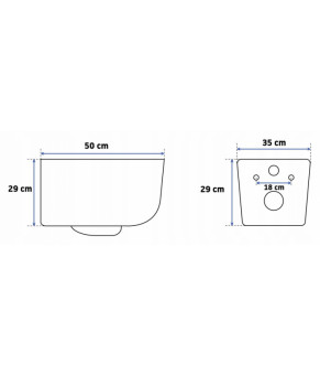 Унитаз Rea Mateo Rimless Duroplast REA-C1258