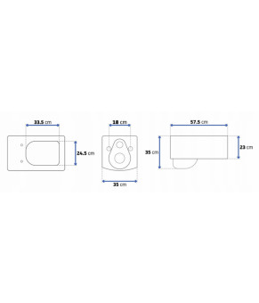 Унитаз Rea Rico Rimless Duroplast REA-C6600