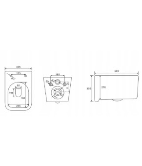 Унитаз Rea Tino Rimless REA-C2630