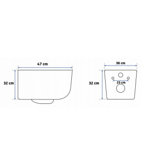 Унитаз Rea Tomas Rimless REA-C1257
