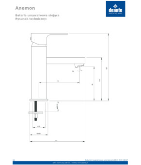 Смеситель Deante Anemon Bis BCZ 021M