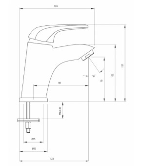 Смеситель Deante Funkia BEF 021M