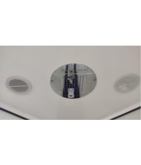 Душовий бокс Veronis BN-4-90 white (black) 90*90см, піддон - низький (VE-BN490WHITEBL)
