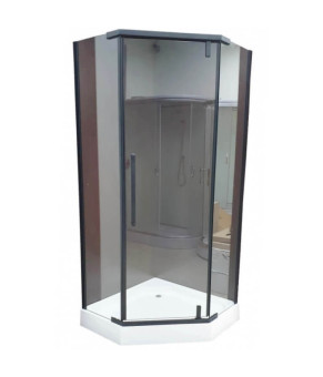 Душевая кабина Veronis KN-8-15 BLACK прозрачное без поддона