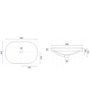 Умивальник Rea Arleta W Blat REA-U8700