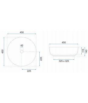 Умывальник Rea Elma REA-U8493