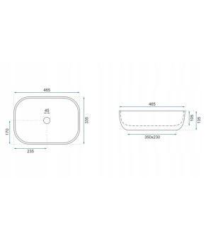 Умывальник Rea Livia REA-U3801