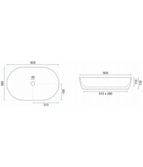 Умывальник Rea Rich REA-U9600