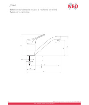 Смеситель Deante Joko BOJ 026M