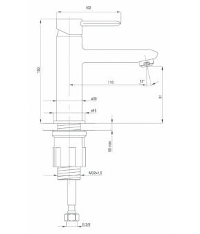 Смеситель Deante Kalia BGK 021M