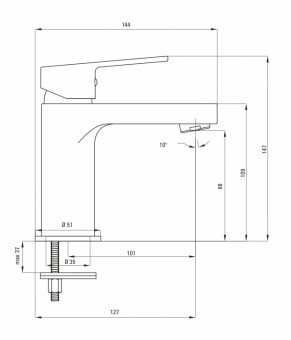 Смеситель Deante Oregano BCO 021M