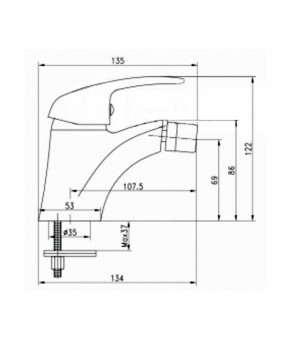 Смеситель Deante Funkia BEF 031M