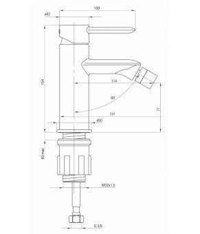 Смеситель Deante Kalia BGK 031M