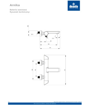 Смеситель Deante Arnika BQA 010M