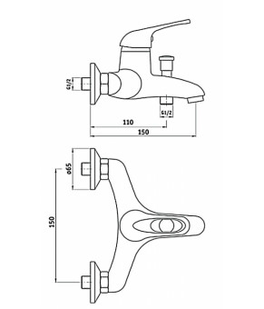 Смеситель Deante Funkia BEF 011M