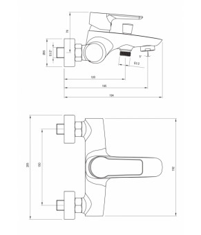 Смеситель Deante Lavender BCV 010M